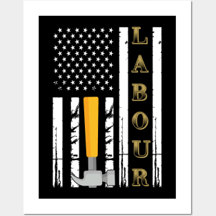 Labour Day 2021 American Flag Posters and Art